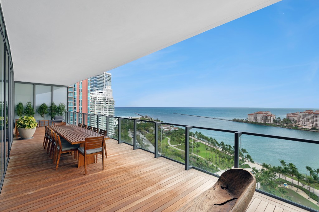apogee south beach two merged apartments