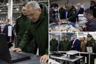 Defense Minister Sergie Shoigu said during a tour of a drone production facilities that Russia had beefed up its manufacturing capacity for the weapons.