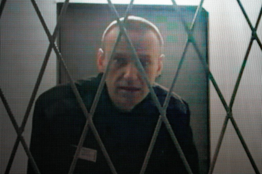 Alexei Navalny appears via a video link from the Arctic penal colony where he is serving a 19-year sentence, provided by the Russian Federal Penitentiary Service during a hearing of Russia's Supreme Court, in Moscow, Russia, Thursday, Jan. 11, 2024