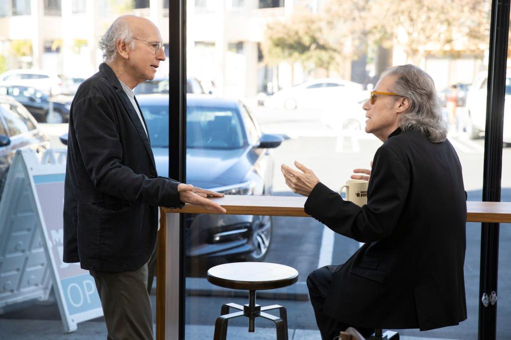 Larry David and Richard Lewis in a 'Curb Your Enthusiasm' scene.