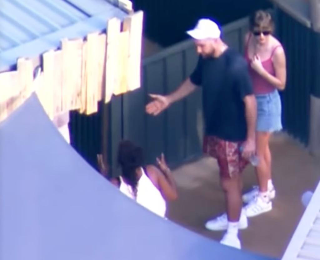 Travis Kelce and Taylor Swift at Sydney Zoo in Australia on Thursday, Feb. 22, 2024.