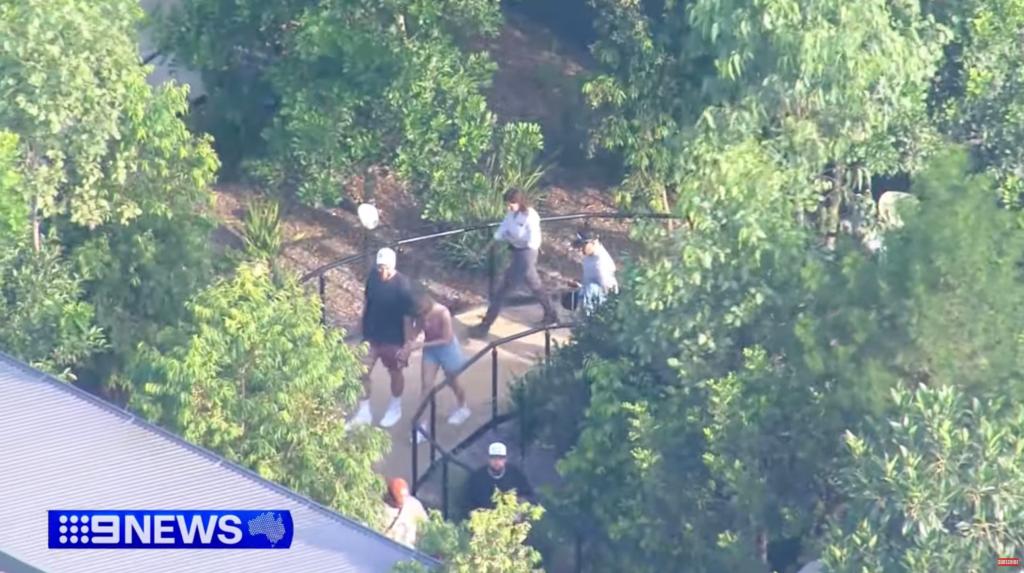 Travis Kelce and Taylor Swift at Sydney Zoo in Australia on Thursday, Feb. 22, 2024.