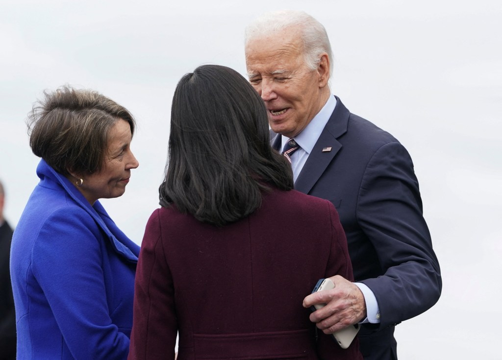 Maura Healey and Joe Biden