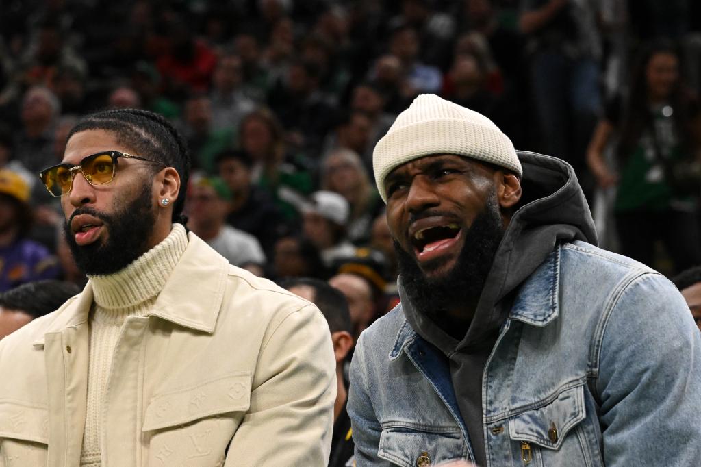 Anthony Davis and LeBron James sat up the Lakers' win over the Celtics.