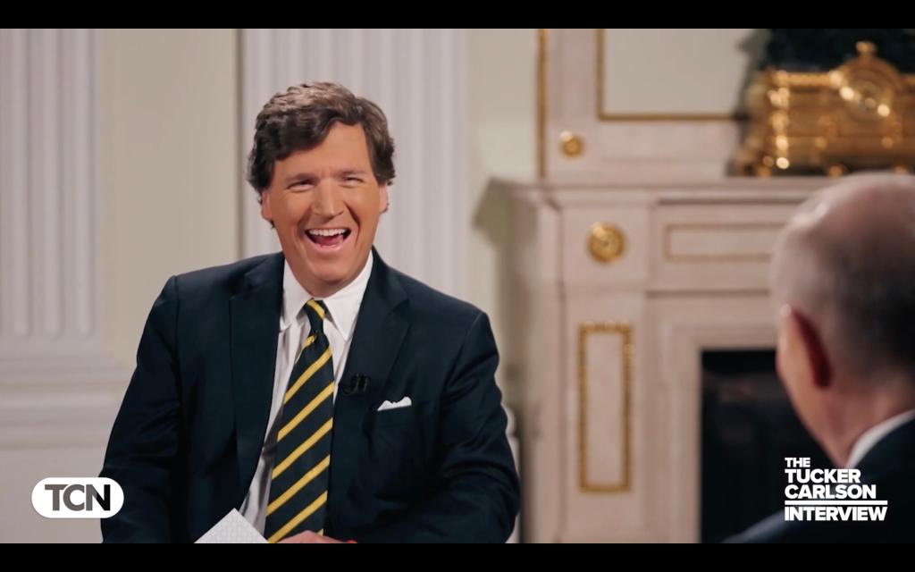 Tucker Carlson chatted with the Russian president in Moscow.