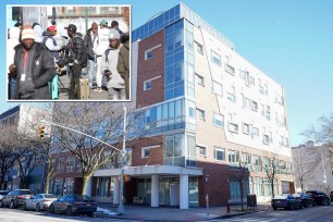 2201 Adam Clayton Powell Building at W 130st in Manhattan, reportedly being converted to a shelter for migrants or native homeless population.