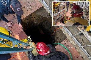Woman Rescued After Falling 25 Feet.