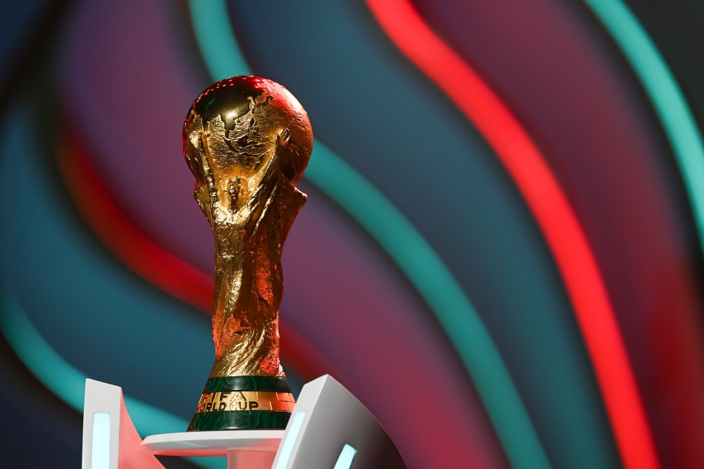 The World Cup trophy