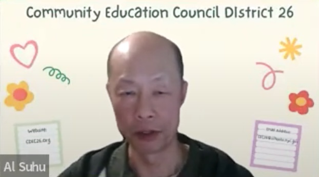 Albert Suhu, president of CEC 26, is concerned about schools having enrollment caps to reduce class sizes.