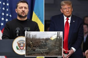 Volodymyr Zelensky, Donald Trump, Ukraine battlefield