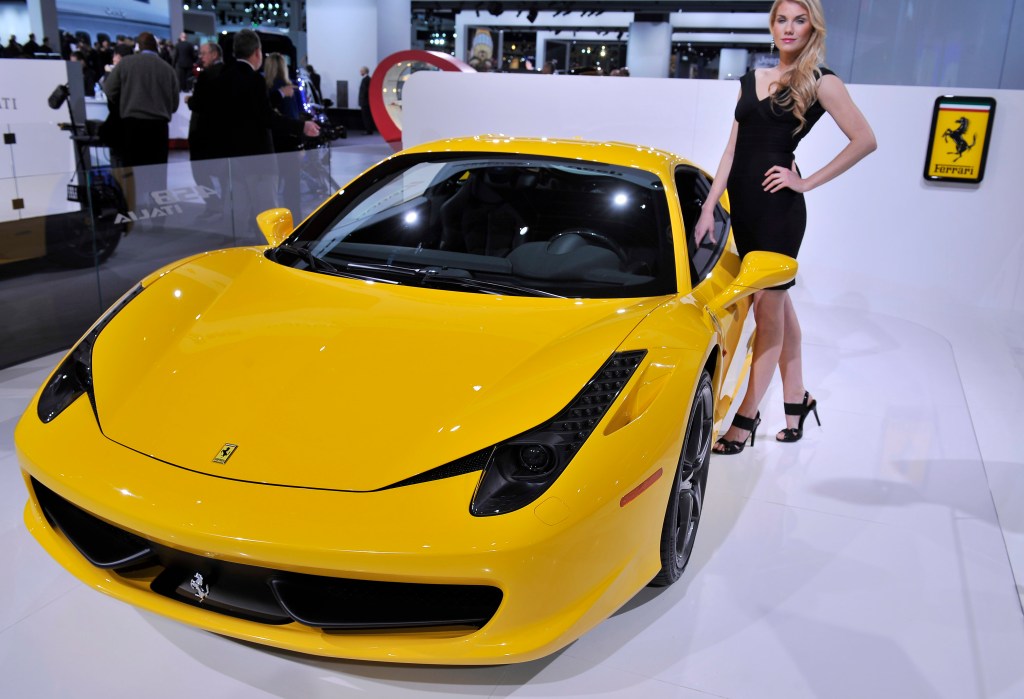 A 2010 Ferrari 458 Italia