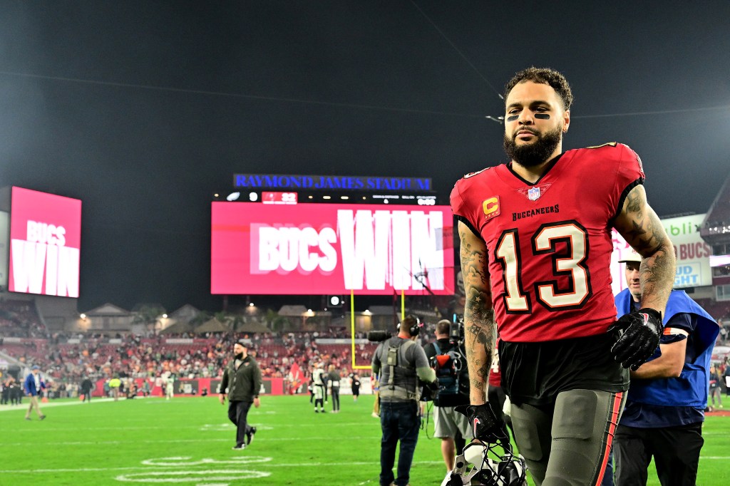 Mike Evans has had at least 1,000 yards receiving in all 10 of his seasons with the Buccaneers.