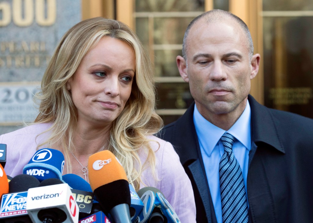 Stormy Daniels and Michael Avenatti. 