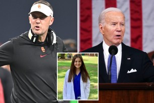 Lincoln Riley / President Biden / Laken Riley