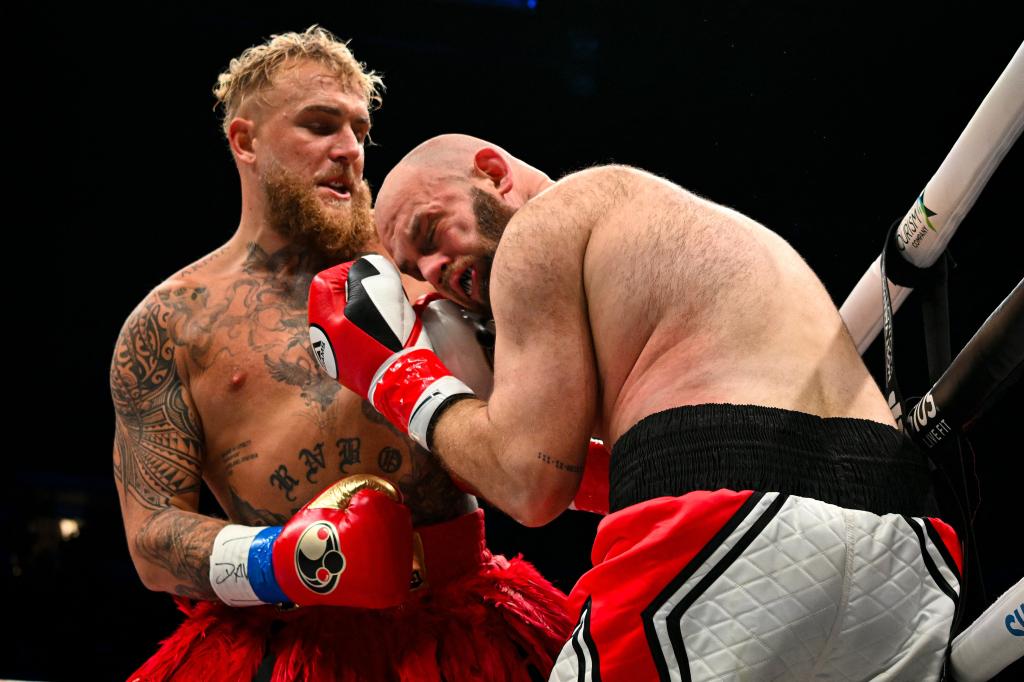 Jake Paul during his boxing match against Ryan Bourland on March 2, 2024.