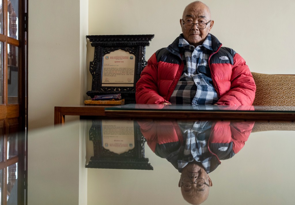 Kanchha Sherpa, 91, was among the 35 members in the team that put New Zealander Edmund Hillary and his Sherpa guide Tenzing Norgay atop the 29,032-foot peak on May 29, 1953.