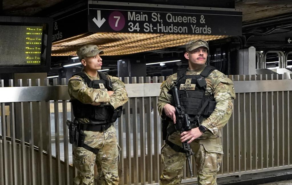 National Guardsman at Grand Central