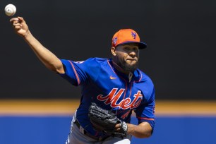 New York Mets relief pitcher Yohan Ramirez