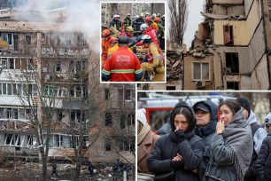 Russian officials said apartment buildings were damaged in an "incident" local Russian outlets and social media attributed to a Ukrainian drone strike.