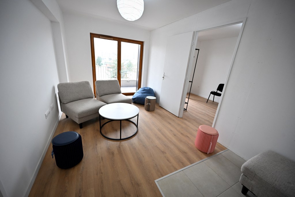 A room prepared for athletes inside the Olympic and Paralympic Village ahead of the Paris 2024 Olympic Games.