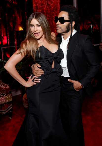 Sofia Vergara and Lenny Kravitz 