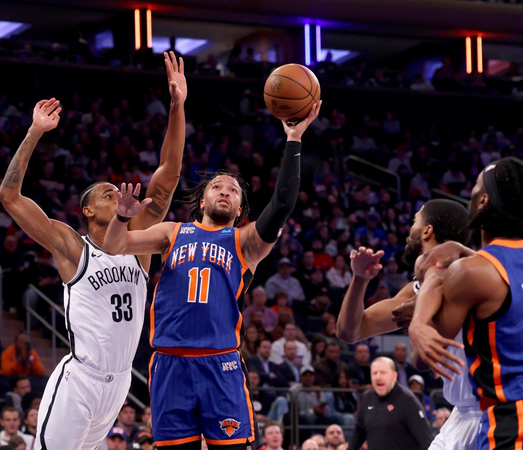 Jalen Brunson struggled in the Knicks' win over the Nets.