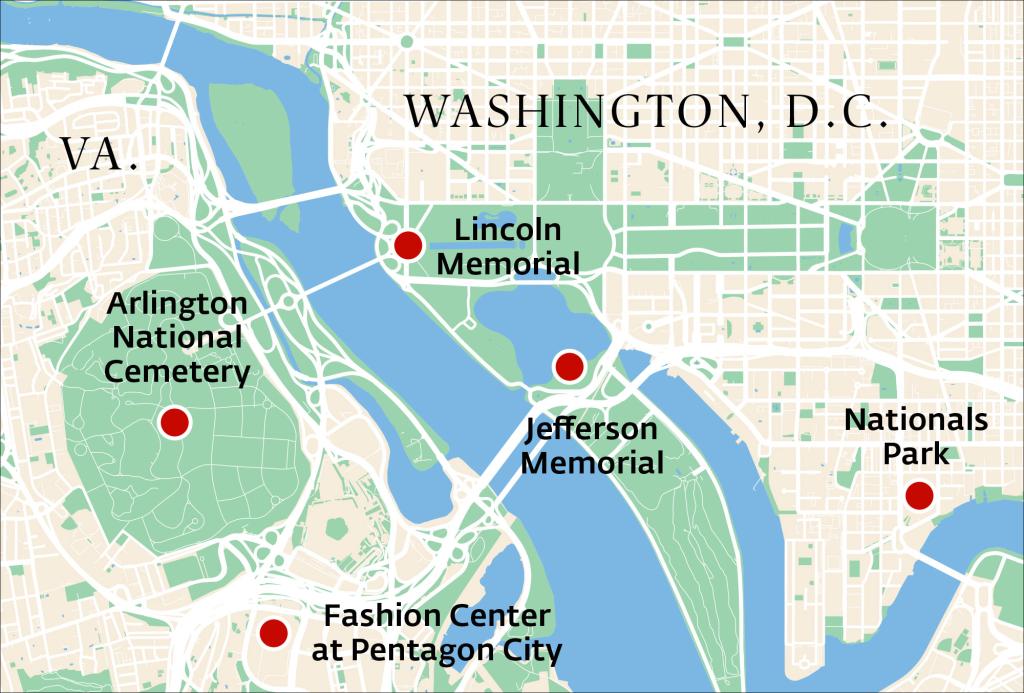 A nuclear attack on the Pentagon would see little left standing among nearby iconic Washington, DC-area landmarks.