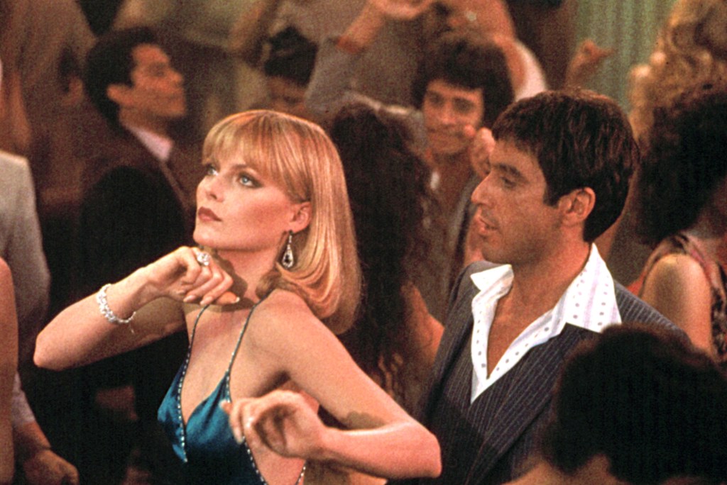 The pair had starred as Tony Montana (Pacino), a Cuban refugee turned drug kingpin, and Elvira Hancock (Pfeiffer), his cocaine-addicted girlfriend, in the remake of the 1932 film of the same name.