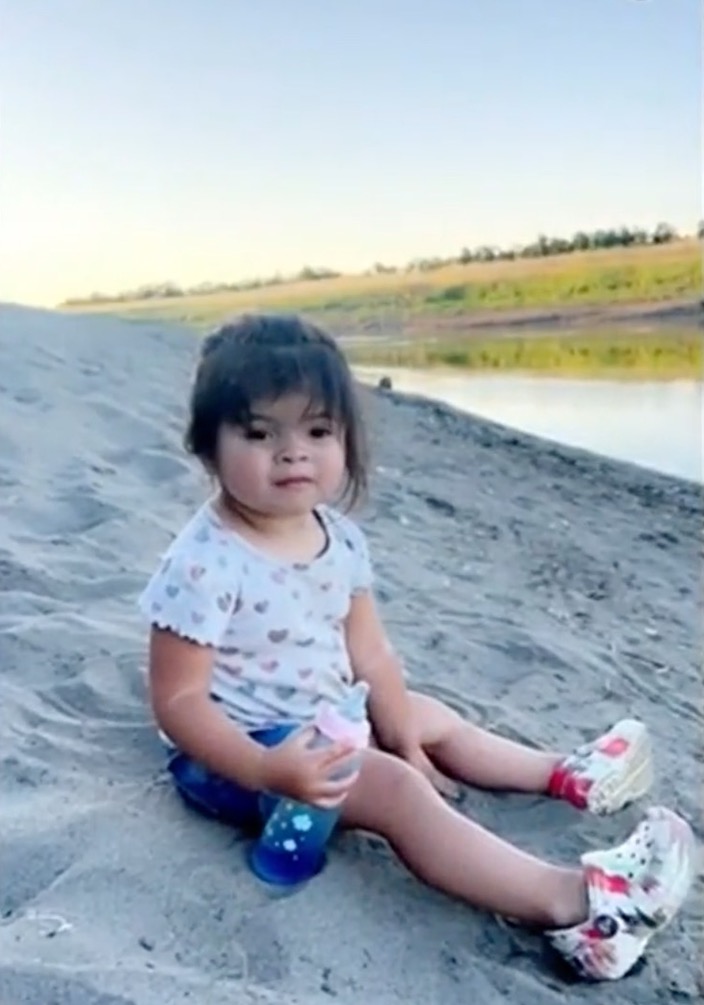 Two-year-old Ailahni Sanchez Martinez 