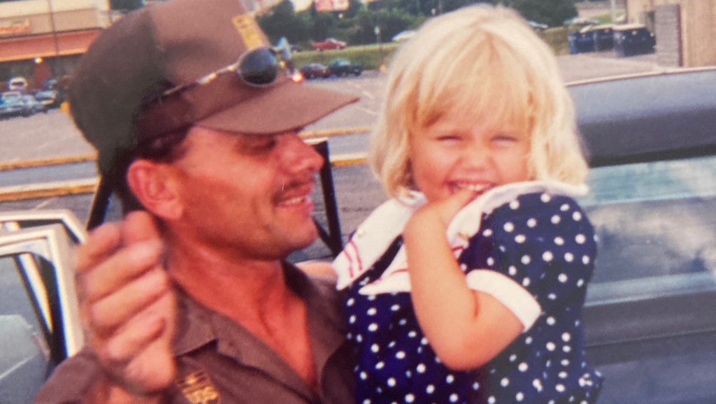 54-year-old Derek Franklin Walls is pictured here young with his daughter.