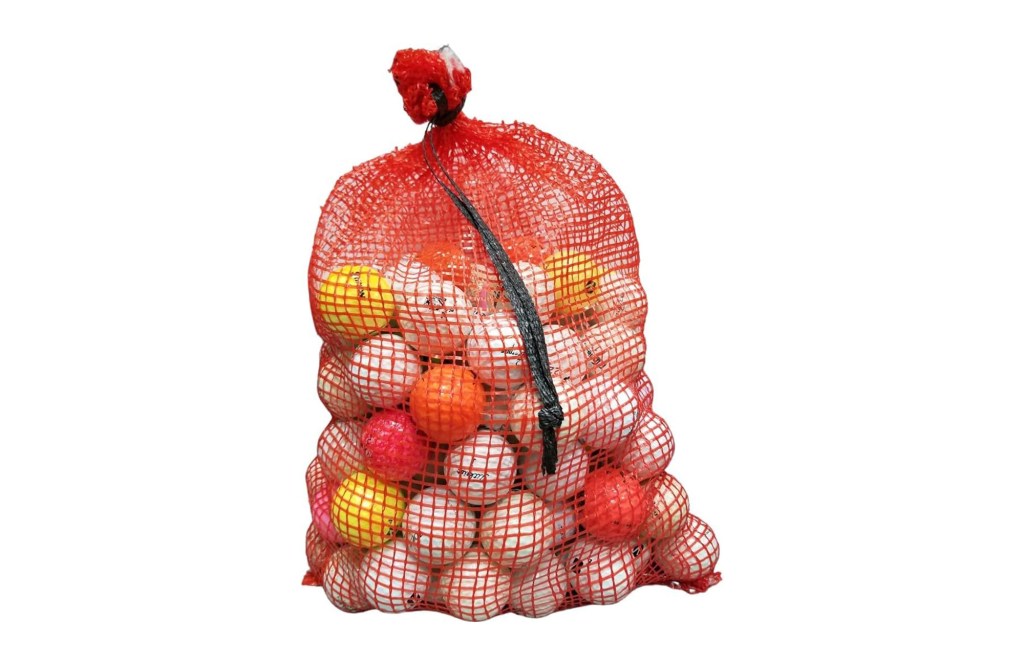 Golf Ball Planet 72 Ball Mesh Bag Hit Away Practice Used Golf Balls
