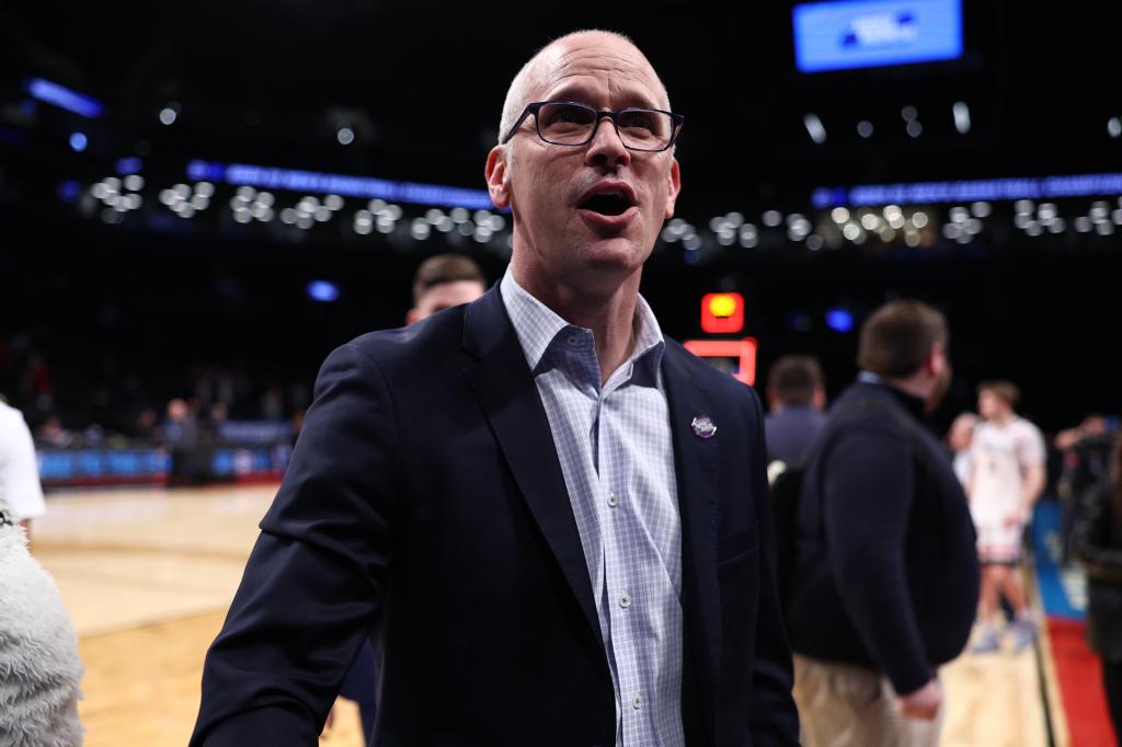 Dan Hurley and UConn are off to the Sweet 16.