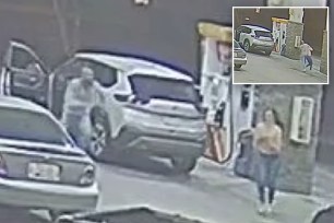 Woman apparently abducted at gas station