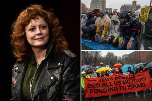 Susan Sarandon speaks during a session at MegaCon Orlando 2024