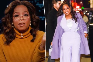 Two Oprah Winfrey lookalikes wearing glasses.