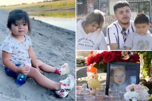 Ailahni Sanchez Martinez (left), 2, was killed in California over the weekend by a pickup truck that police said had a 3-year-old child behind the wheel, after the toddler's father had stepped away, leaving the vehicle running