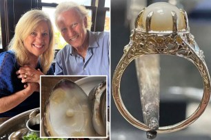 A Rhode Island couple who found a pearl in their clams more than two years ago is set to wed next month.