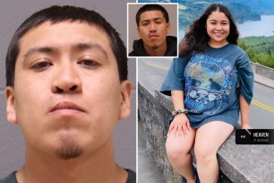 Brandon Ortiz-Vite (left, center), who has been charged in the killing of his girlfriend, Ruby Garcia (right), in Michigan last week, had been deported during the Trump administration in 2020, but he re-entered the US at a later time