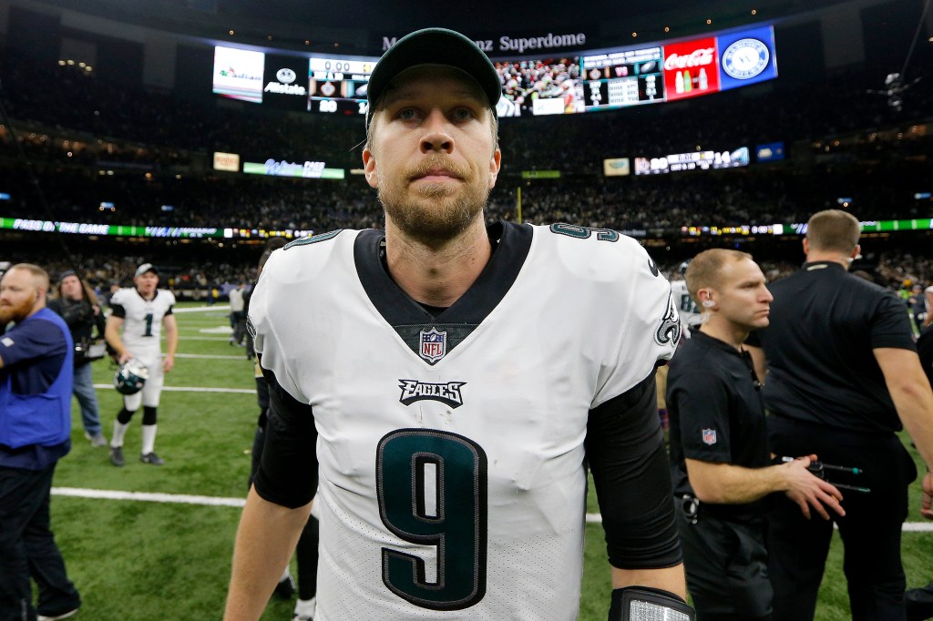 Nick Foles threw for three touchdowns and caught another in the Super Bowl against the Patriots in 2018.