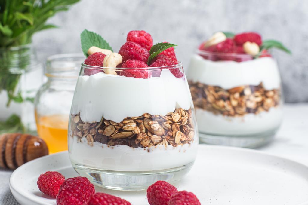 Greek yogurt parfaits are an amazingly healthy way to kick off breakfast.