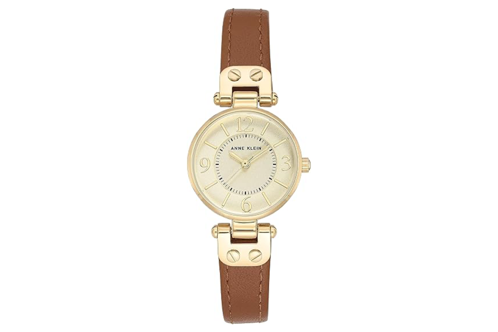 Anne Klein Women's Leather Strap Watch