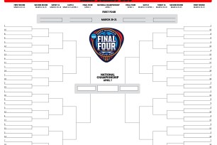 Women's NCAA tournament printable blank bracket.