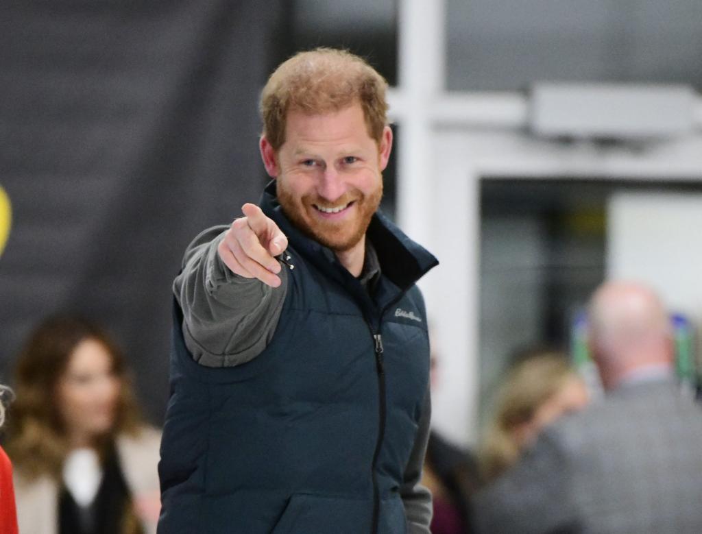 Prince Harry, Duke of Sussex, attending the "Invictus Games Vancouver Whistler 2025's One Year to Go" winter training camp in Whistler, Canada.