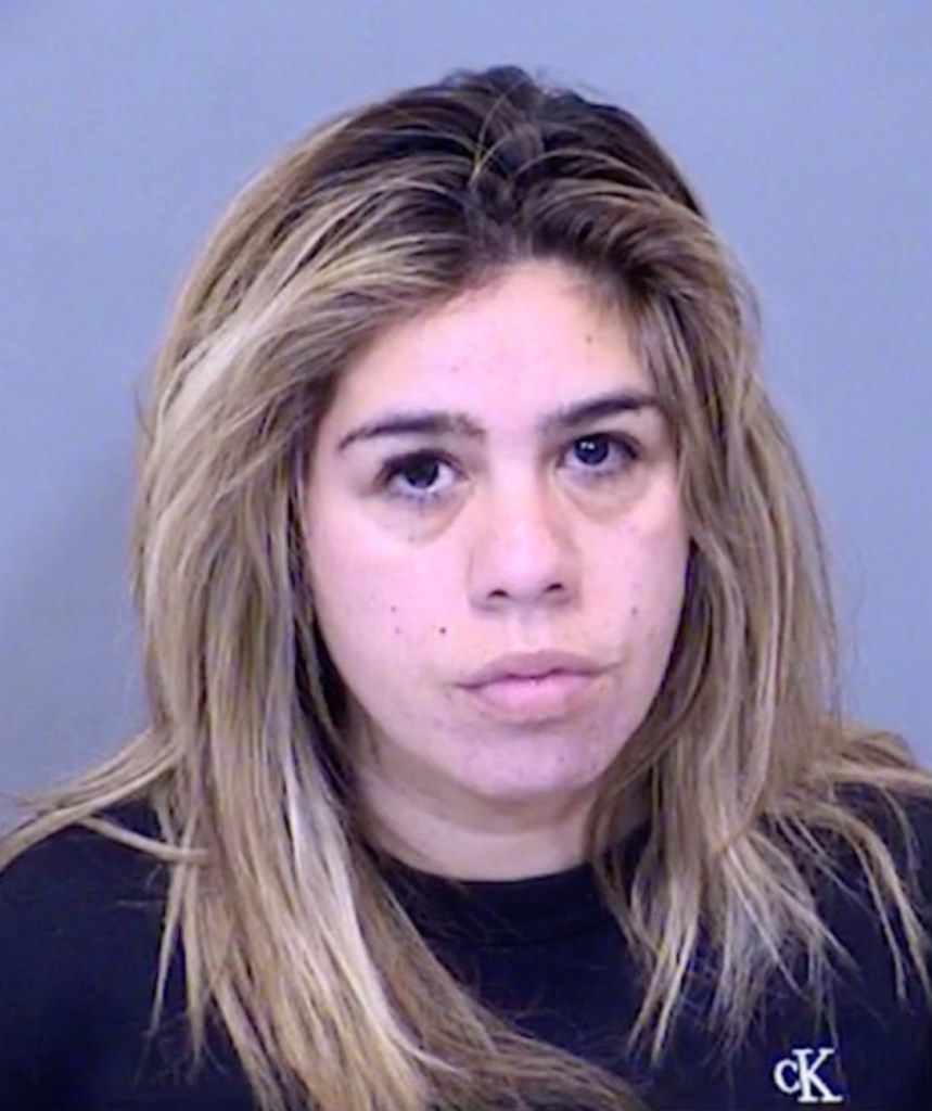 Portrait of 32-year-old woman with long blonde hair named Grecia Romanduski Gaete Castillo