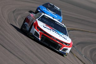 Kyle Larson, driver of the #5 Valvoline Chevrolet, drives during the NASCAR Cup Series Shriners Children's 500 at Phoenix Raceway on March 10, 2024.