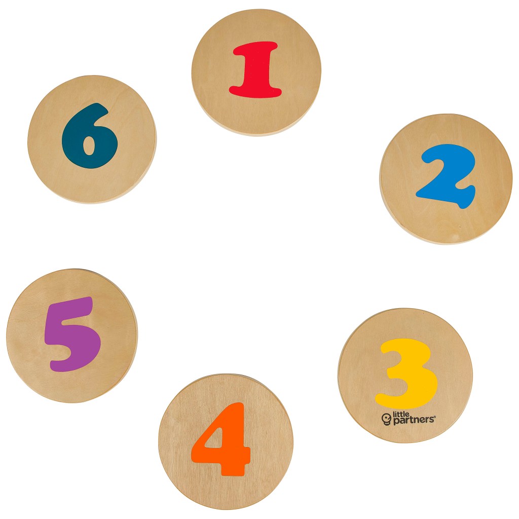 a group of numbers on circles