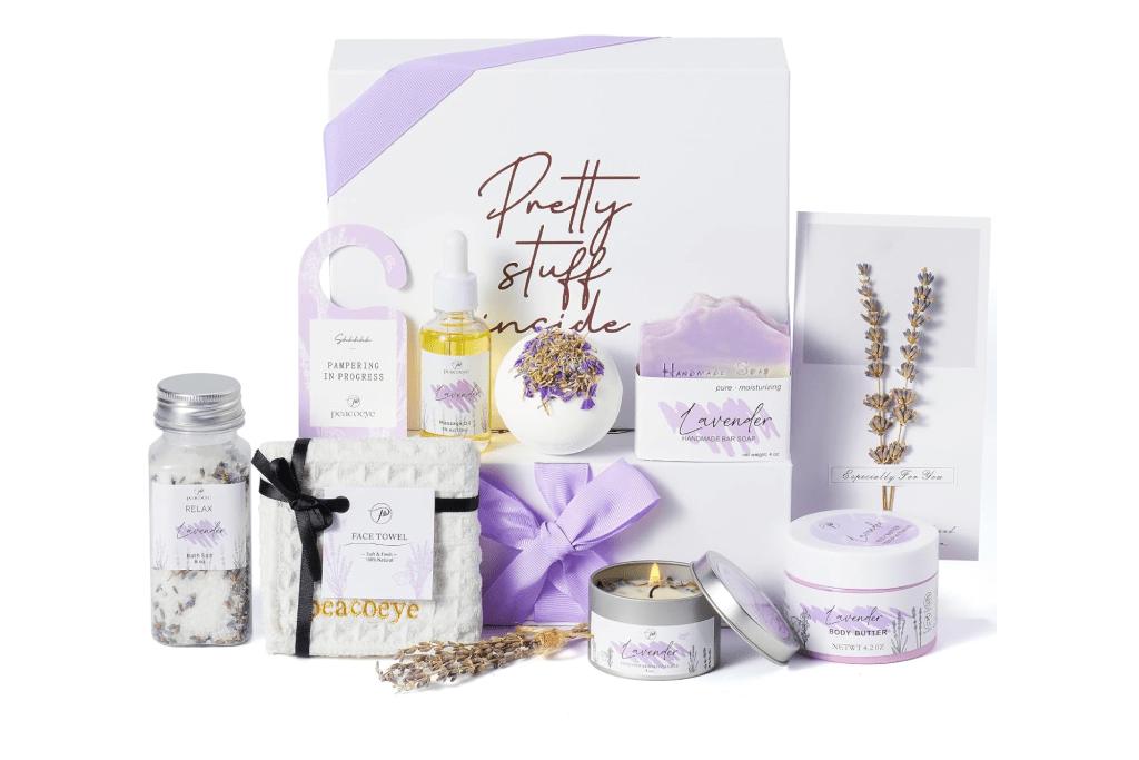 Lavender Bath Gift Basket