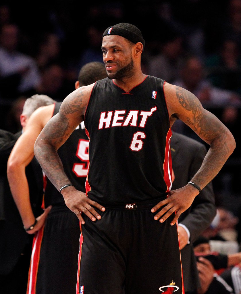 LeBron James got many of his 40,000-plus points while with the Heat.