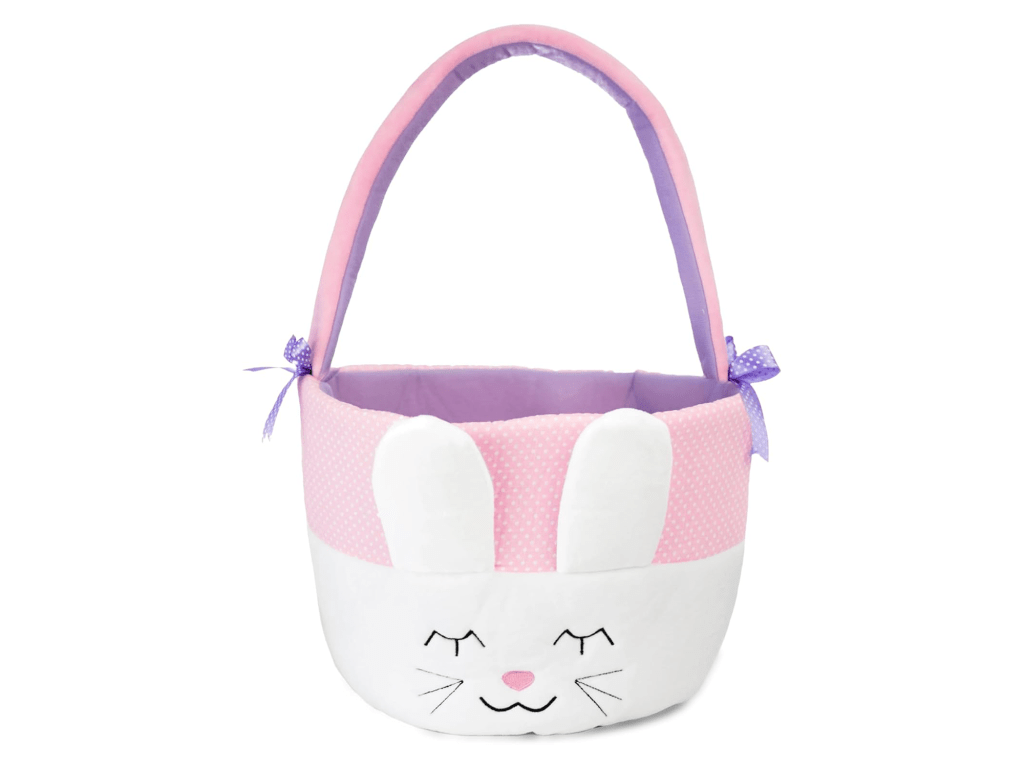 Plushible Bunny Easter Basket with Handle