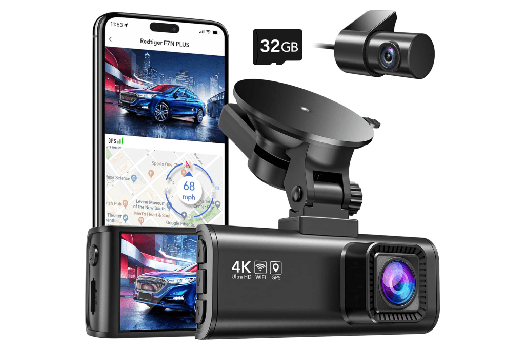 REDTIGER 4K HD Front/Rear Dash Cam